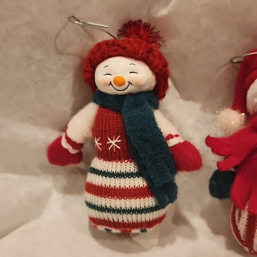 Hallmark 2003 Snowman Christmas Ornaments Set of 2